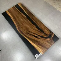 AEA Luxus Design Epoxidharz Esstisch River Table Echtes Holz Massiv Tische 220x95