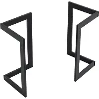 En.casa Stalen onderstel Kaskinen set van 2 tafelpoot 72x39,5x39 cm zwart
