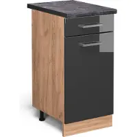 Vicco R-Line Keukenonderkast – 40 cm, WB Antraciet Antraciet Hoogglans