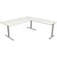 Theo Kerkmann Büromöbelfabrik GmbH & Co. KG Form 2 Hoekbureau Wit T-Voet 1.800 (B) x 1.800 (D) x 820 (H) mm
