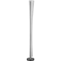 Globo Vloerlamp Malinda, helder / transparant, Woon-/ Eetkamer, Kunststof, vloerlamp