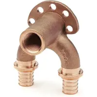 Rehau dubbelwandige hoek, RAUTITAN RX+, 20/20, aansluiting 1/2 inch, lengte: lang, 1 stuk.