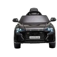 Es-toys Kindervoertuig - Elektrische auto "Audi RS Q8" - met licentie - 12V7A accu en 2 motoren - 2,4 GHz + MP3 + lederen bekleding + EVA-zool - zwart