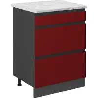 Vicco R-Line Keukenonderkast – 60 cm WB Marmer Rood