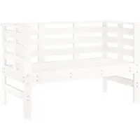 vidaXL - Tuinbankje - 111,5x53x71 - cm - massief - grenenhout - wit