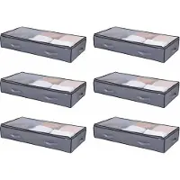 Vevor Onderbed Opbergtas 6-pack (996 x 500 x 180 mm) Onderbedcontainer met transparante deksels (90 L)