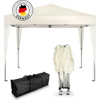 Kronenburg Vouwtent Partytent 3 x 3m, Kleur Beige - Zonder Zijelement - Waterdicht Pavillon - UV-bescherming 50