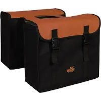 Polydaun Dubbele tas , 34 liter, 37 x 33 x 14 cm (2 stuks) - Zwart/Terracotta