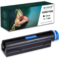 Evoke Tonercartridge voor printer OKI 45807106 zwart , 7000 pagina's , B432 XL , compatibel met B412 B432 B512 MB472 MB492 MB562 MB472 MB492 MB562