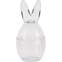 Clayre & Eef Glazen potje Ei Ø 8x17 cm Transparant Glas