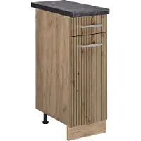 Vicco R-Line Keukenonderkast – 30 cm, WB Antraciet Artisanaal eiken