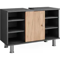 Vicco Wastafelonderkast Fynn Antraciet/gouden eik 80 x 54 cm, Model 54354