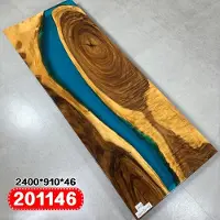 AEA Echtes Holz Wasserfall Tisch Epoxid Harz Esstisch Epoxy Tische Massive Möbel