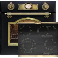 Kaiser Pyrolytische bakoven EH 6427 ElfAD 73L, 60 cm + KCT 6185 ElfEm inbowelektrische kookplaat 60 cm