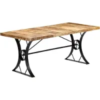 Syfax Eettafel 180x90x76 cm massief mangohout