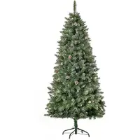 HOMCOM -Kerstboom-86x86x180cm-PVC-Vert