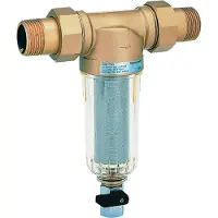 Resideo Braukmann Mini-Plus drinkwaterfilter, 3/4 inch, met spoelfunctie