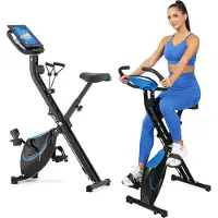 Gymtek Magnetische Hometrainer Fiets - Fitness Fiets - Home Trainer - tot 120kg - 8 Weerstandsniveaus, 4kg Vliegwielgewicht - LCD Display - FX600