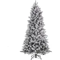 Black Box Trees Snowdon Kunst Kerstboom met Sneeuw - Kunstkerstboom H155 x Ø102 cm - Groen Frosted