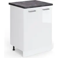 Vicco R-Line Keukenonderkast – 60 cm, WB Antraciet Wit Hoogglans