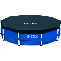 Intex 128032 afdekzeil voor framezwembaden, diameter 457 cm, met een overhang van 25 cm