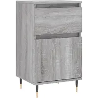 vidaXL Dressoir 40x35x70 cm bewerkt hout grijs sonoma
