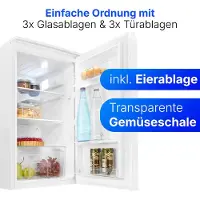 Bomann VS 7255 - Koelkast - Tafelmodel - 87 Liter - LED verlichting - Wit
