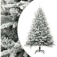 Prolenta Maison Exclusive - Kunstkerstboom, besneeuwd, groen, 150 cm, PVC/PE