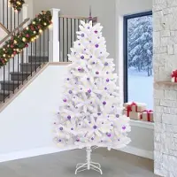Prolenta Maison Exclusive - Kunstkerstboom, inklapbaar, wit, 270 cm, PVC en staal