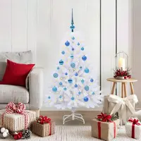 Prolenta Maison Exclusive - Kunstkerstboom, inklapbaar, wit, 120 cm, PVC en staal