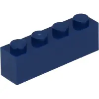 LEGO 10 stuks 3010 steenblok, 1x4, basisstenen, 10 donkerblauw