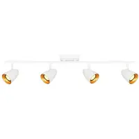 ITALUX Tino - Reflektor - 4x GU10 - Goud en Wit - Staal en Aluminium
