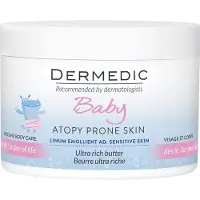 Dermedic Linum Emolient Baby Body Butter - Intensive nourishing body butter for dry to atopic skin