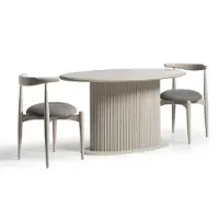 AEA Gruppe Küchenstühle Esszimmerstühle Holzstühle Set 2tlg Stühle Beige