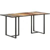 Syfax Eettafel 160 cm massief gerecycled hout