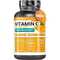Vitastrong Vitamine C - 200 tabletten, 1000 mg - Immuunverdediging & Antioxidanten 200 St