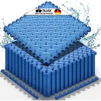 Tillvex Pool bodembeschermingsmat 12 stuks | Onderlegger voor zwembad & peuterbadje | Poolmat bodemmat outdoor | Poolonderlegger bodembescherming matten warmte-isolerend | Whirlpool bodemfolie zacht