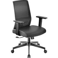 Wiltec ergonomische bureaustoel met lendensteun – verstelbare bureaustoel – ademende rugleuning – belastbaar tot 120 kg