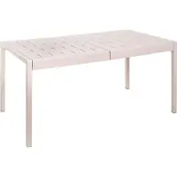 Beliani BARTICA - Tuintafel - Beige - 154 x 84 cm - Synthetisch materiaal