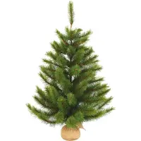 Triumph tree Black Box Trees Richmond Kunstkerstboom in Jute - H90 x Ø69 cm - Groen