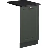 Vicco Fame-Line Vaatwasserfrontpaneel – 45 cm, WB Antraciet Groen-Goud Landhuis