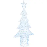 Syfax Kerstboom met 240 LED Koudwit 180 cm Acryl