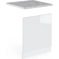 Vicco R-Line Frontpaneel – 60 cm, WB Marmer Wit Hoogglans