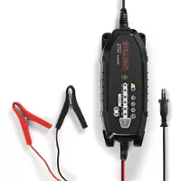 Nedis Lader voor loodaccu's | 6 / 12 / 12,8 V DC | 3,8 A | Onderhoudslader | Euro / Type C (CEE 7/16) | Accuklemmen | Accutype: AGM / Lood / Gel / SLA / VRLA | Zwart