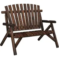 vidaXL Tuinbank 2-zits 119x85x98 cm massief vurenhout