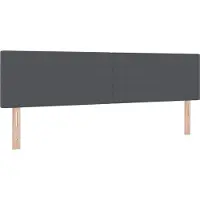 vidaXL LED Hoofdbord met hoofdeinde Donkergrijs 180 cm Corduroy stof