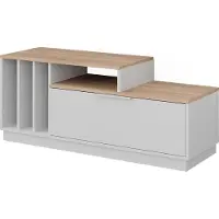 Vicco Lowboard Betti, Wit/Sonoma, 120 x 49.9 cm met 1 deur