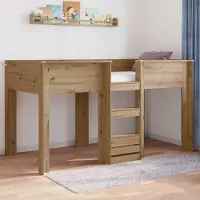 Prolenta Maison Exclusive - Stapelbed voor kinderen, uitvoering: ambachtelijk eikenhout, afmetingen: 90 x 200 cm, materiaal: houtvezelplaat