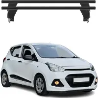 Menabo dakdrager basissteun voor Hyundai i10, modeljaren 2013-2017, ABE-certificering, aluminium, zwart, 2 stuks