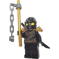 LEGO Ninjago: Cole (herontworpen) met accessoires